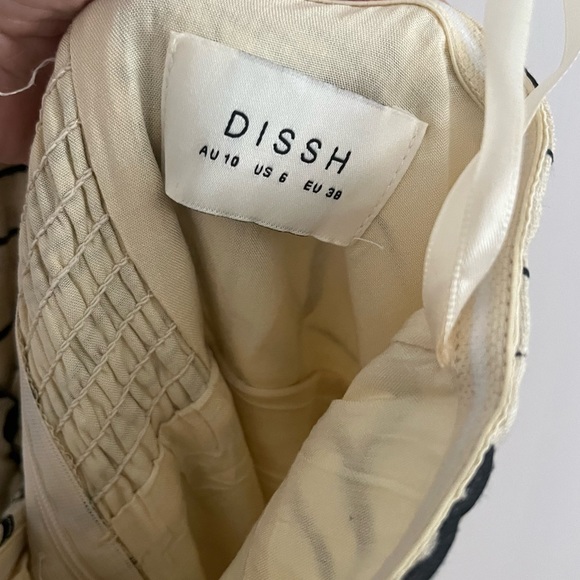 DISSH (EUC) | Malta Halter Linen Knot Dress Palm Leaf Maxi Dress - Picture 11 of 11